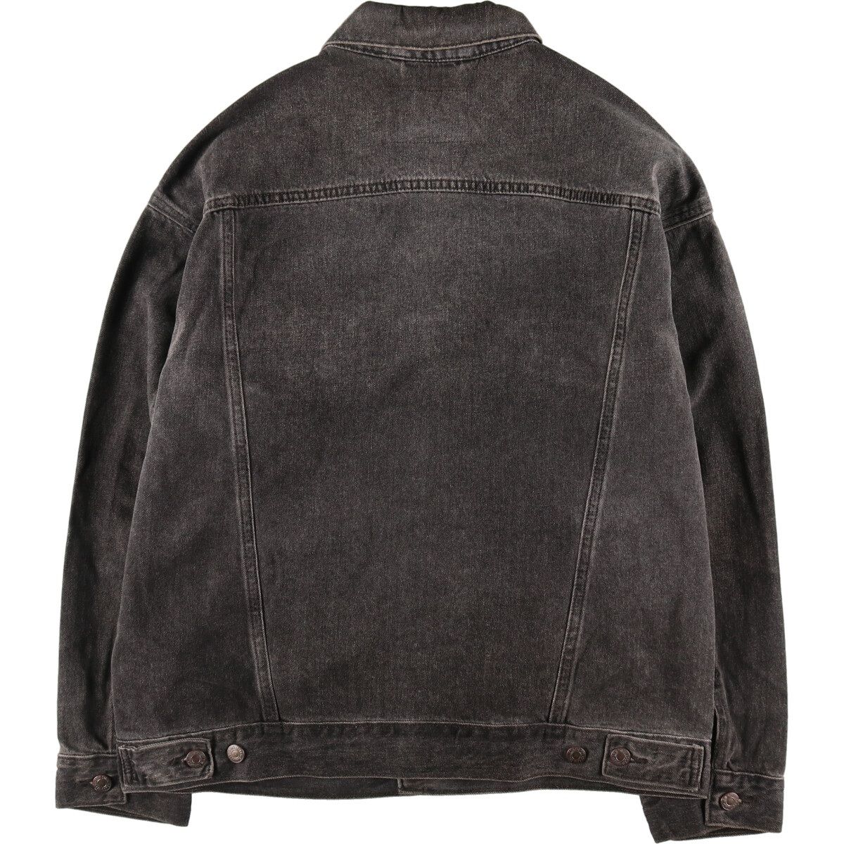 古着 リーバイス Levi's ブラック デニムジャケット Gジャン メンズS