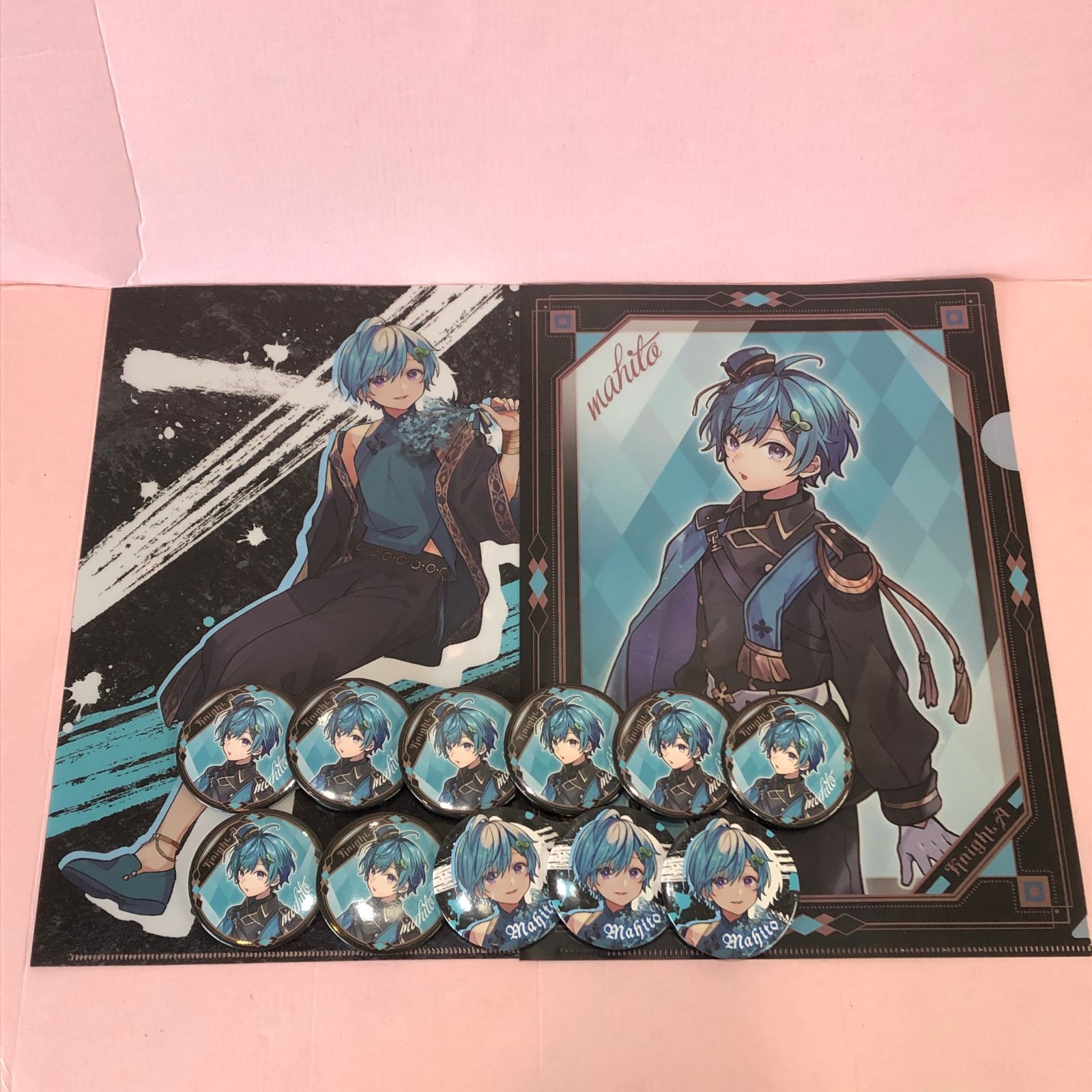 KnightA 騎士A KnightX 騎士X 缶バッジ まひと セット □騎士A / 騎士X まひとくん ファイル 缶バッジ セット 中古品