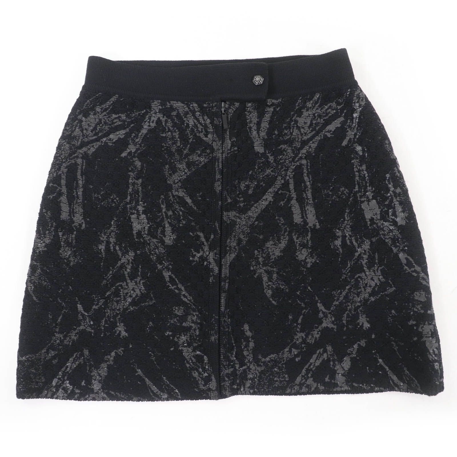 美品☆CHANEL シャネル P42496K04282 ウール100％ ビジューココ