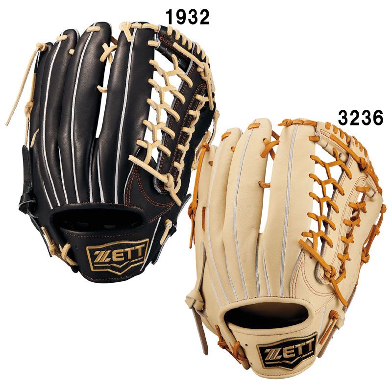 ゼット ZETT 軟式グラブ ネオステイタスシリーズ 外野手用 野球 軟式 グラブ グローブ BRGB31527N 1932 ブラック×ブラウン