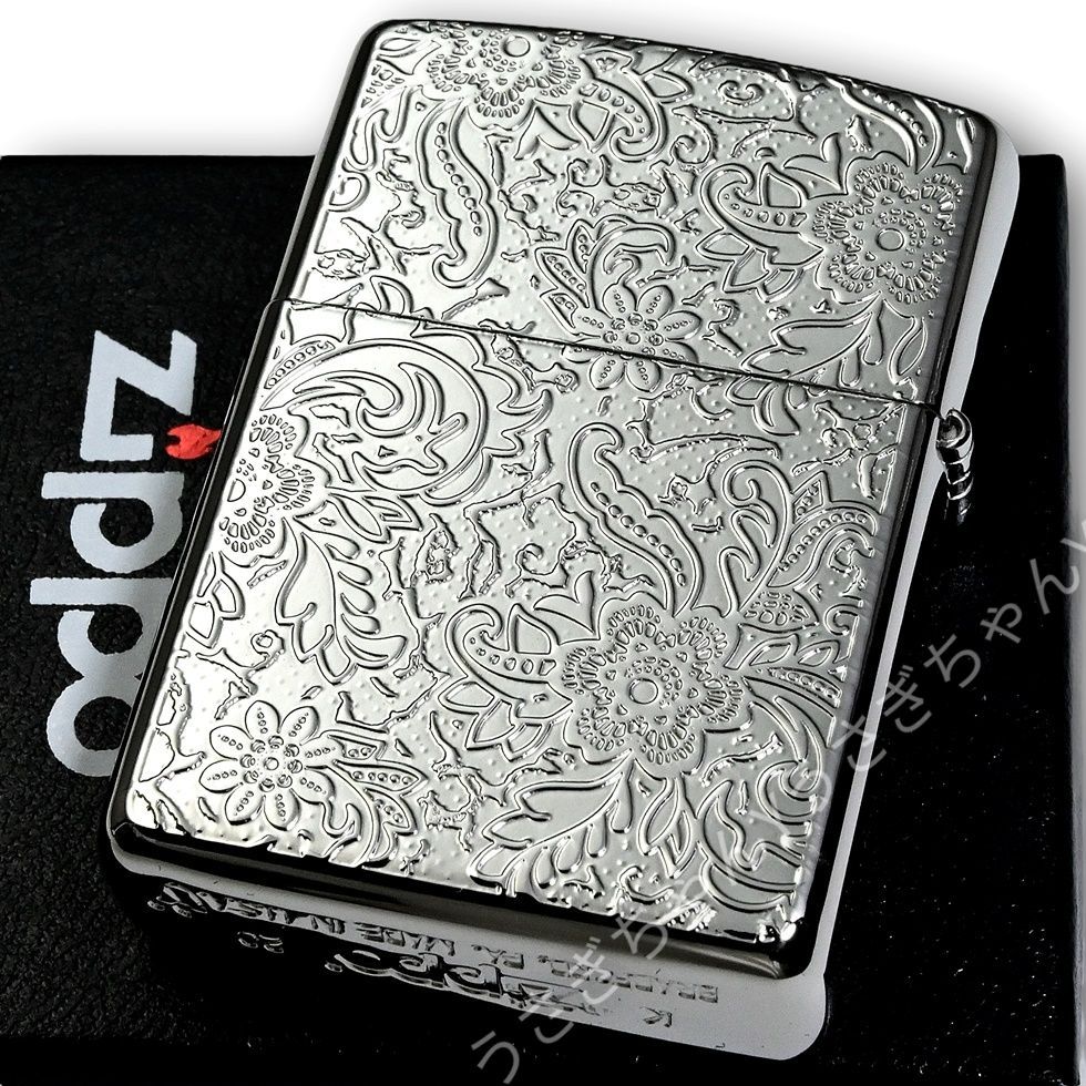 zippo☆アーマー☆両面☆モザイクシェル☆フローラル☆ジッポ ライター 