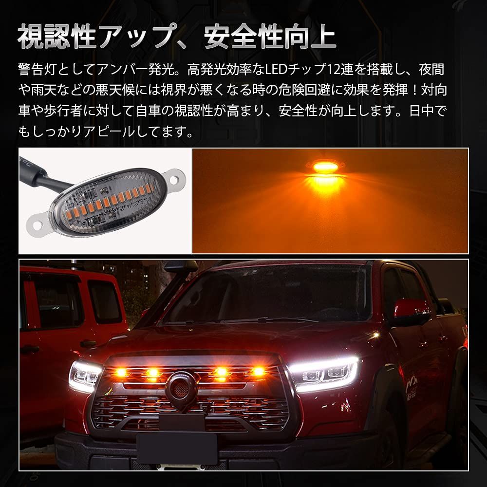 P36LM LED36個 赤 ポータブル 安全ライト 個人危険 警告ライト