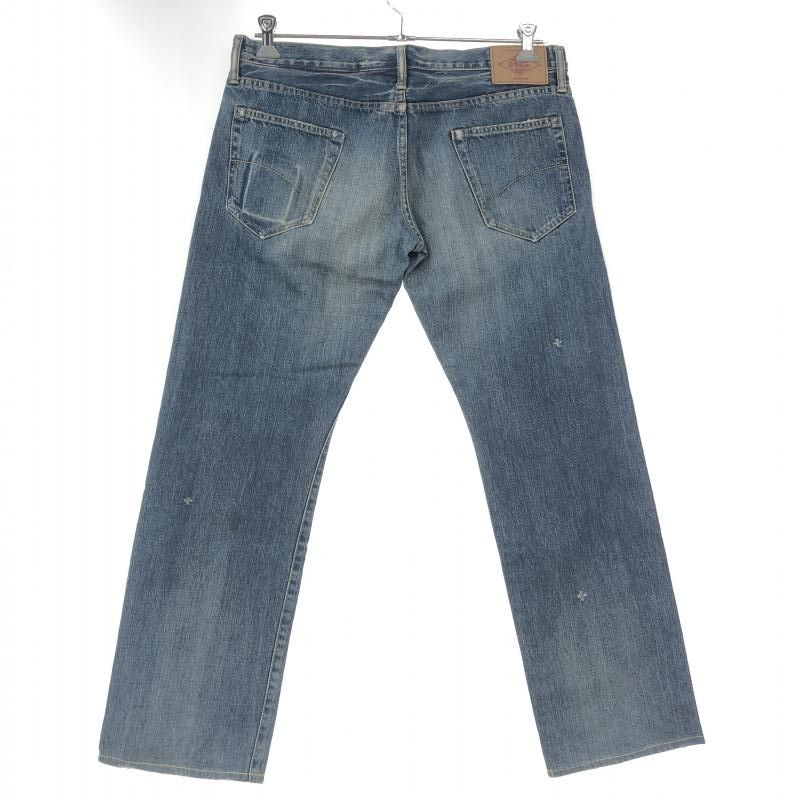 【中古】HYSTERIC GLAMOUR 小窓リメイク デニムパンツ 34 4AP-2104 ブルー ヒステリックグラマー[10]