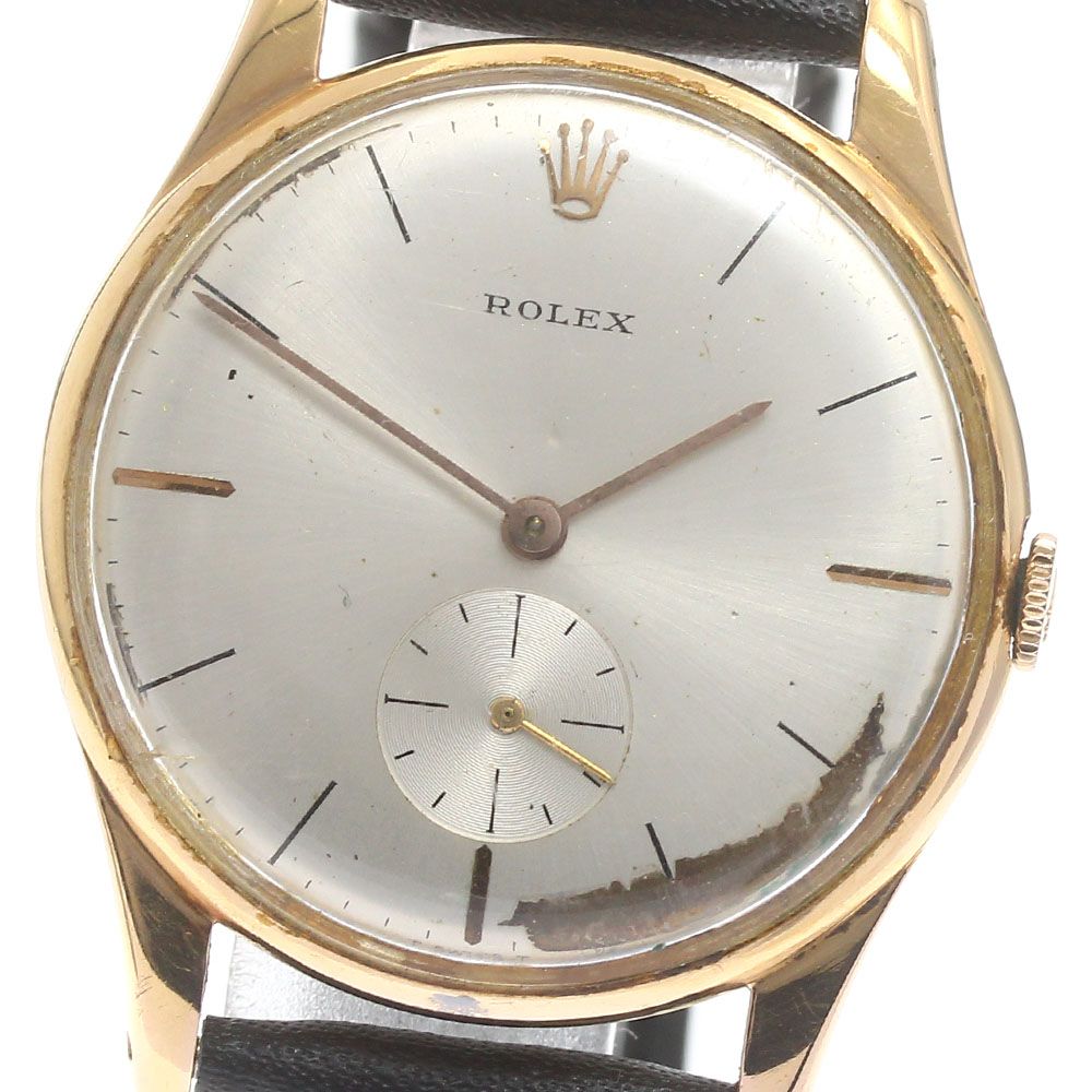 ロレックス ROLEX 3540 プレシジョン K18PG ヴィンテージ スモールセコンド 手巻き メンズ_871353