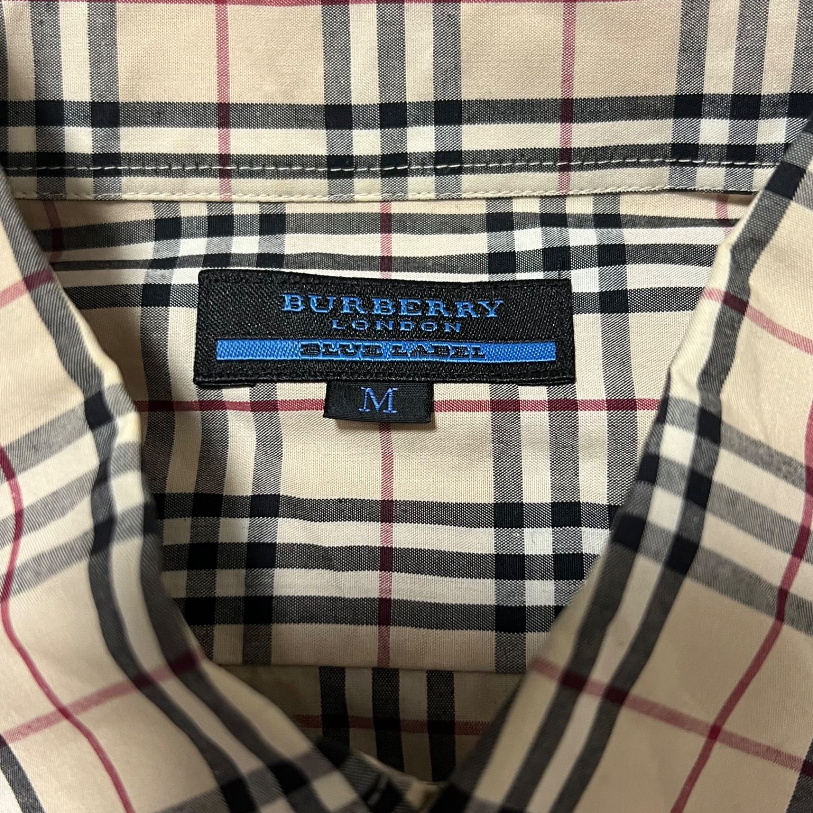 BURBERRY バーバリー 長袖シャツ ノバチェック ベージュ ホース ロゴ