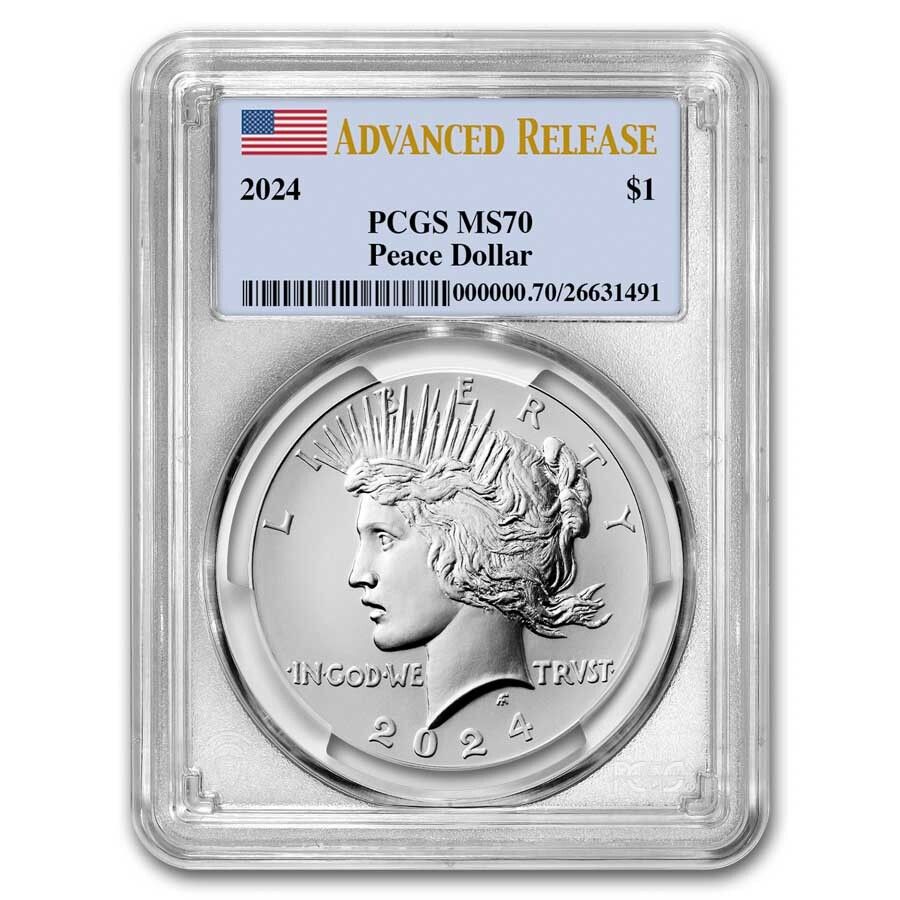 2024 Silver Peace Dollar MS-70 PCGS (Advanced Release