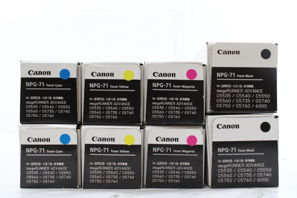 ♥ CANON 純正 トナー NPG-71 4色8本 シアン マゼンタ イエロー ブラック×各2 キャノン ITQJPKCIAEGA-L34-byebye