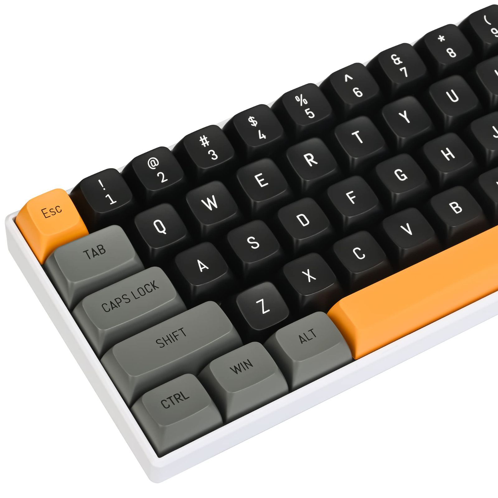 【色: orange】orange CSAカスタムキーキャップ、160キーダブルPC周辺機器