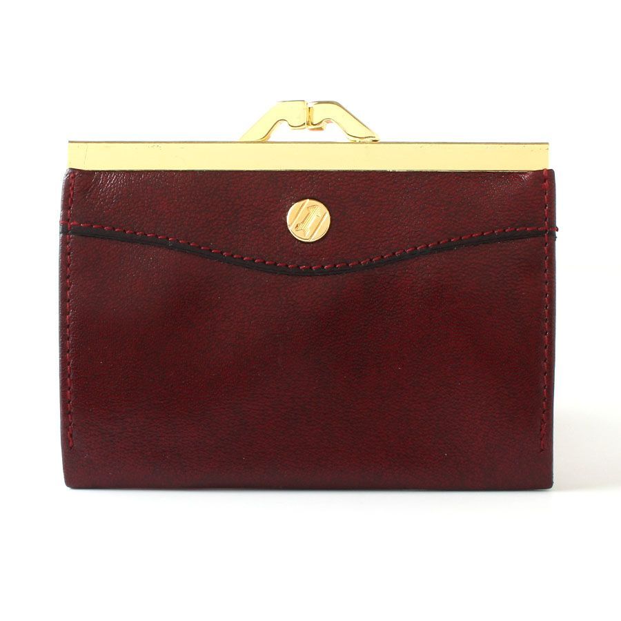 【GOLD PFEIL / ゴールドファイル】 レザー / がま口 折り財布 GOLD PFEIL ゴールド ファイル レザー がま口 三つ折り 財布
