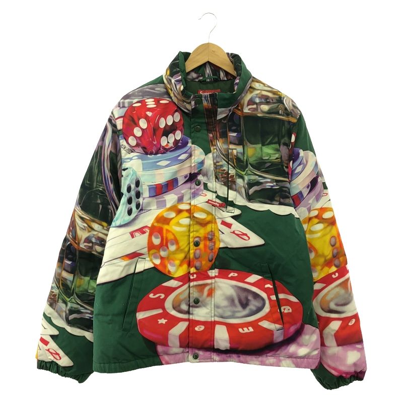 【中古】Supreme casino down jacket サイズL シュプリーム[91][240091369721] 中古】Supreme casino down jacket サイズL シュプリーム[91] - メルカリ