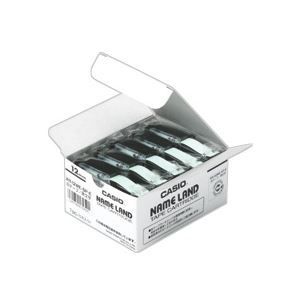 まとめ カシオ CASIO NAME LAND ネームランド スタンダードテープ 12mm 透明 黒文字 5個入×2パック