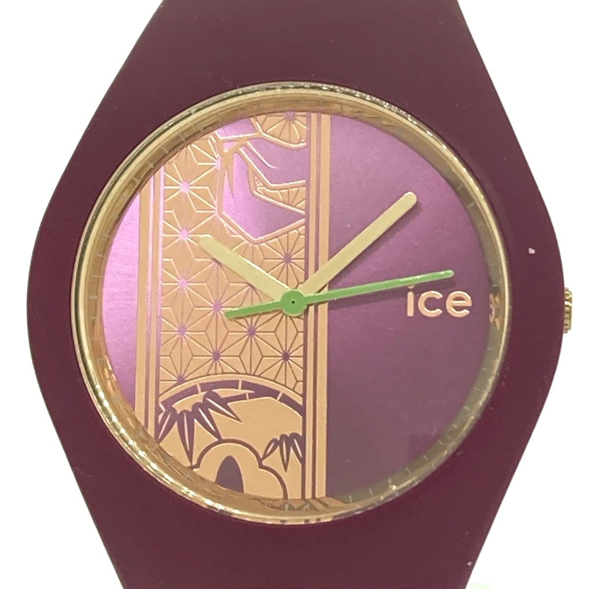 icewatch(アイスウォッチ) 腕時計 レディース 鬼滅の刃コラボ/禰豆子モデル/ラバーベルト パープル×ピンクゴールド