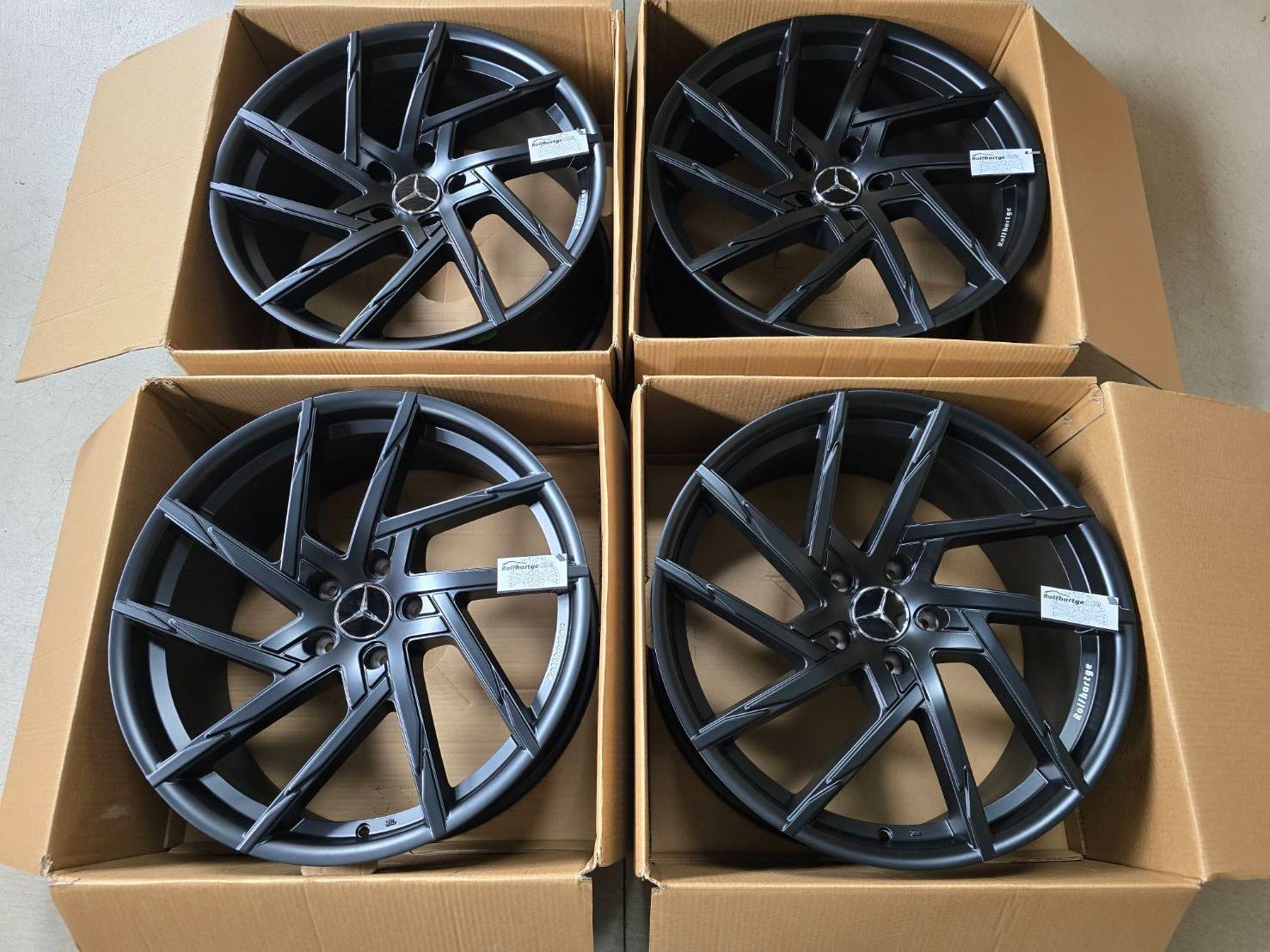 W463a W465 アウトレット品 Rolfhartge ロルフハルトゲ F10EVO MATTE BLACK スターマークセンターキャップ 10.0x22 35 5x130 ベンツ Gクラス