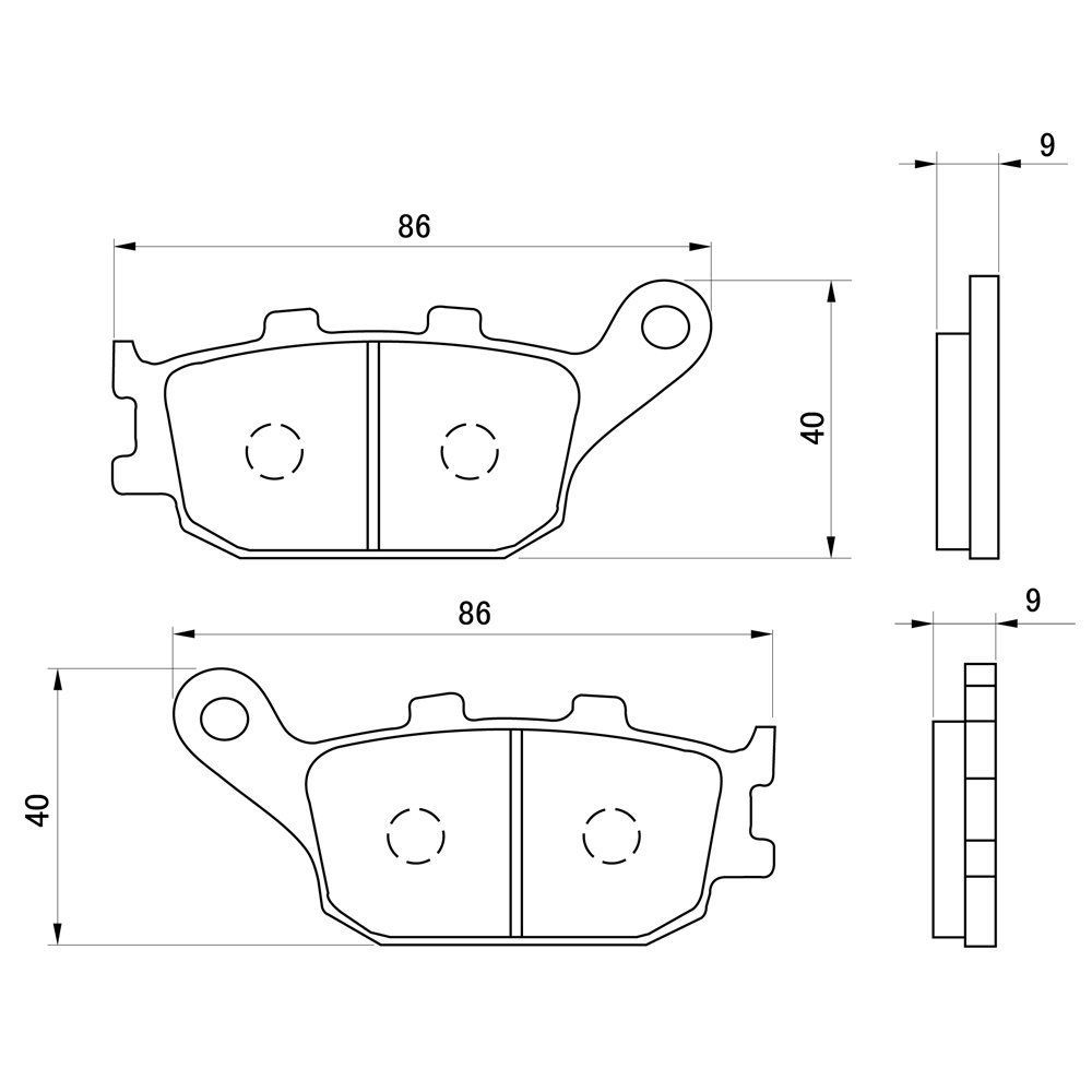 デイトナ(Daytona) バイク用 ブレーキパッド ハイパーシンタードパッド(シンタードメタルパッド) CB1300SF/SB(03-21)  CB400SF/SB(04-21) MT-09(14-21) GSX-S1000/F(16-21) 900RS(17 - メルカリ