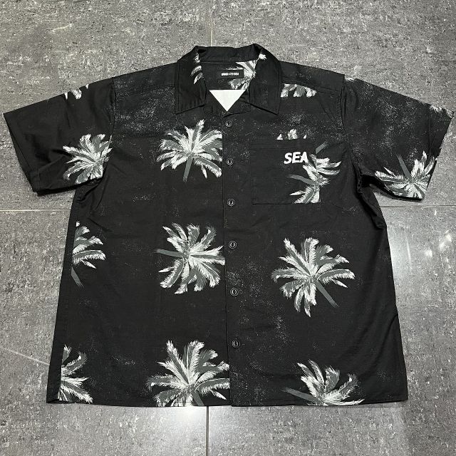 WIND AND SEA 25ss PALM TREE OPEN COLLER SHIRT SIZE-M ウィン