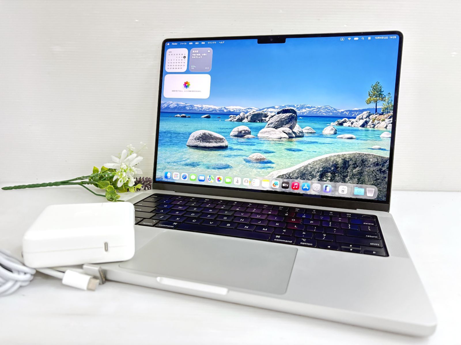 USキー Apple MacBook Pro 14-inch 2021 A2442 Apple M1 Pro-10コア|RAM 32GB|SSD 1TB 16コアGPU 充放電数134回 Tahoe 動作品