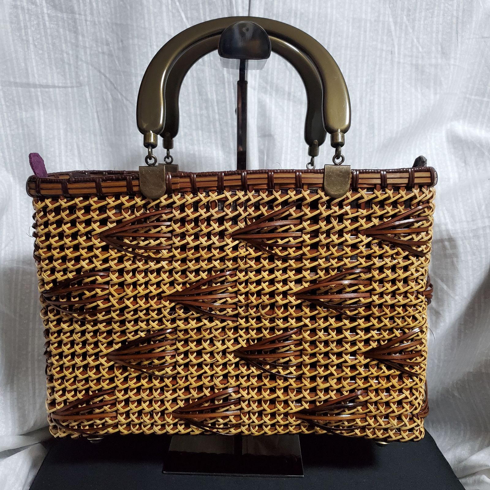ハンドメイド 籘 籘バック かごバッグ ハンドバッグ ベージュ ハンドメイド 籘 籘バック かごバッグ ハンドバッグ ベージュ