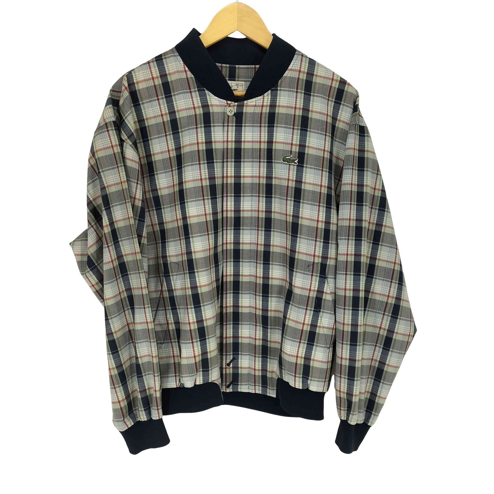 Lacoste チェック柄 ジップアップ ブルゾン Lacoste チェック柄 ジップアップ ブルゾン