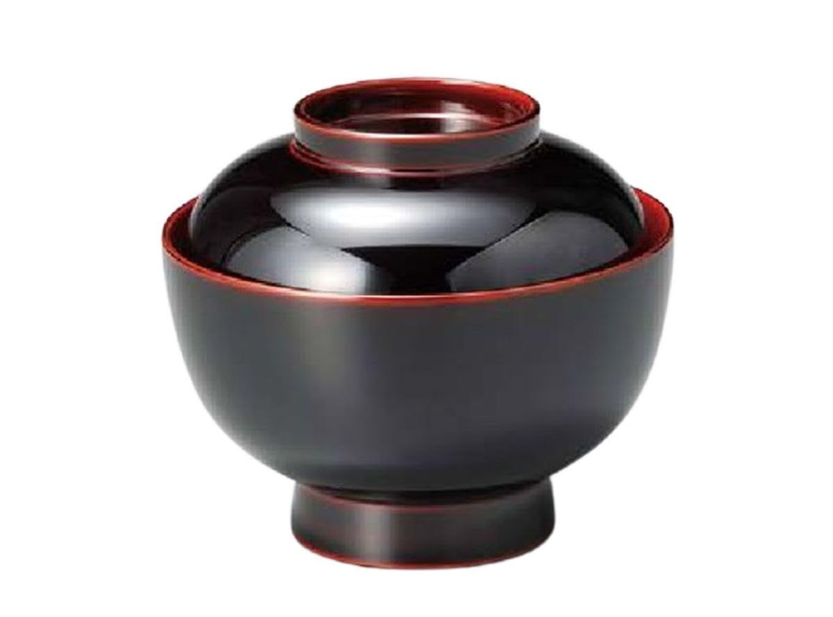 漆塗り 13cm 1客 溜内朱 手塗り 雑煮椀 無地 としても 小鉢 皿 お椀 J-kitchens