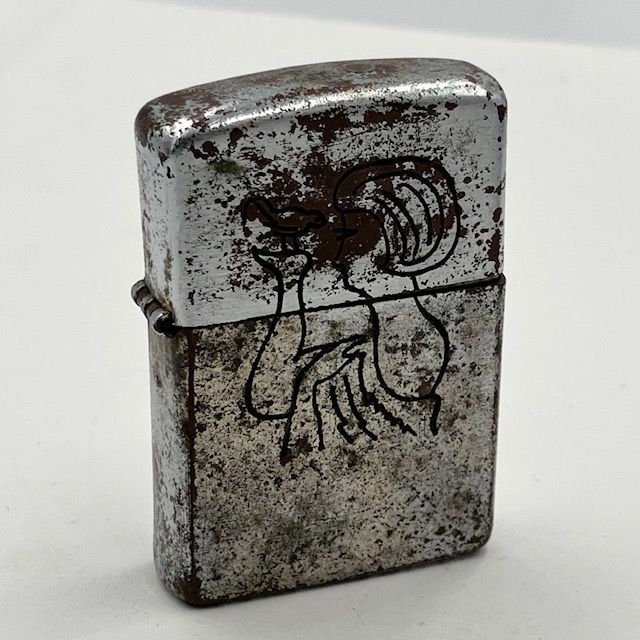 【VINTAGE】1968-69ベトナムジッポーZEPPO ZIPPO ベトナム 1968年 人気の絵柄 だまし絵 ベトナムジッポー