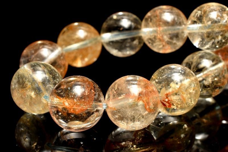 １点物 天然色 ヒマラヤ産 アクアマリン 13mm ブレスレット パワーストーン 天然石 _MA8529