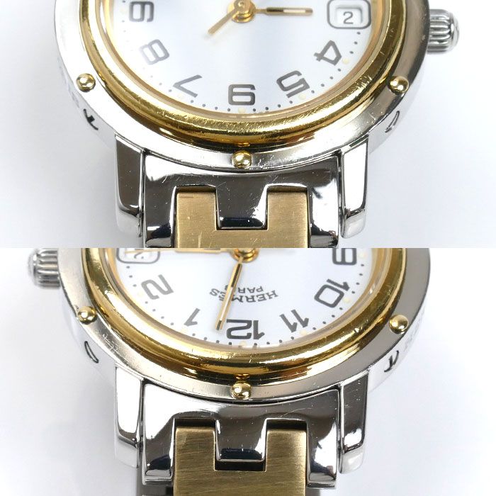 セール中【良品】電池新品　エルメス クリッパー　CL4.220 エルメス(HERMES)エルメス クリッパー 腕時計 時計 レディース