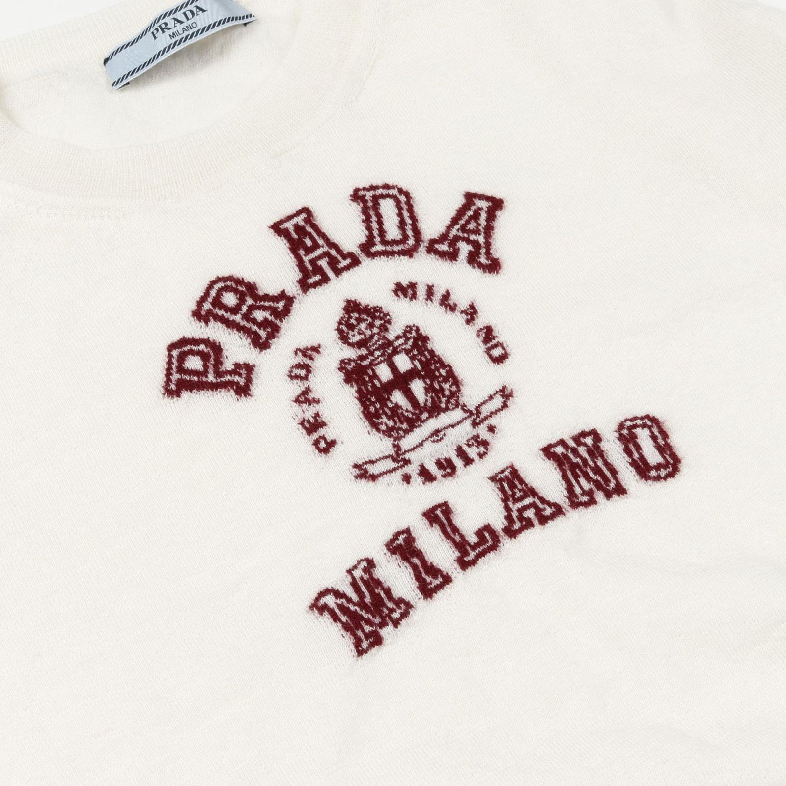 PRADA★カシミヤ インターシャ Tシャツ プラダ PRADA ニット カシミヤ インターシャ Tシャツ カシミヤ