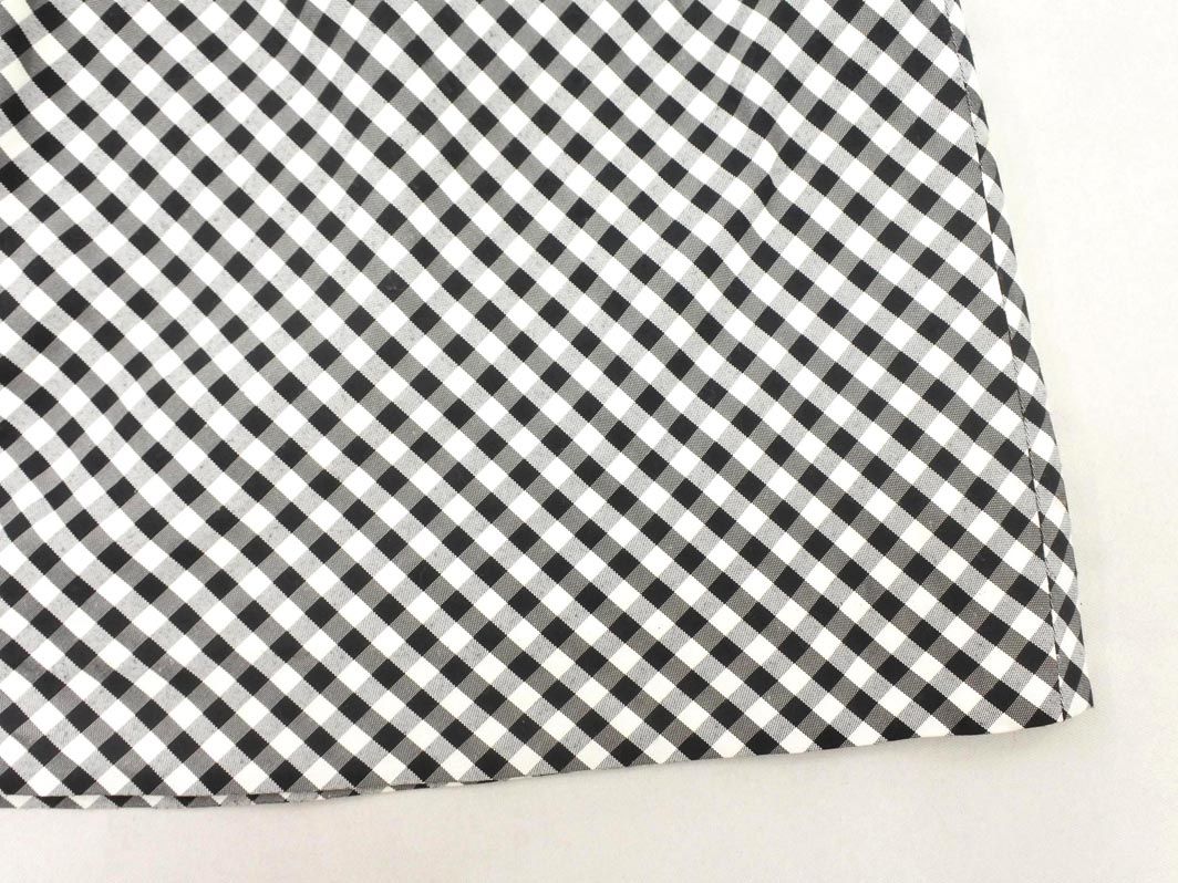 courreges クレージュ スカート チェック柄 ブラック 64-91 Courreges クレージュ チェック スカート size36/白x黒