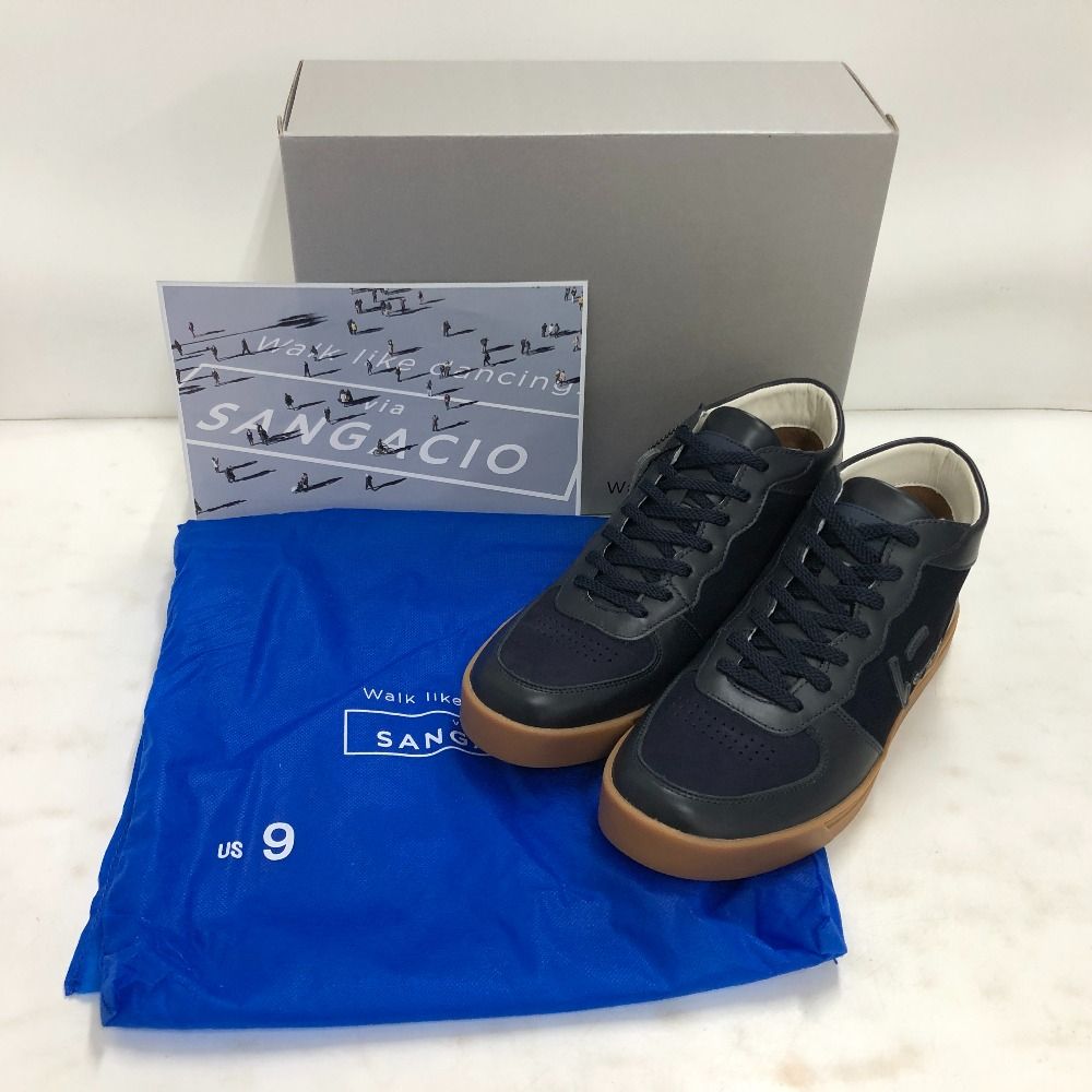 via SANGACIO/サンガッチョ にゅ SG MID ホワイト スニーカー/26.0