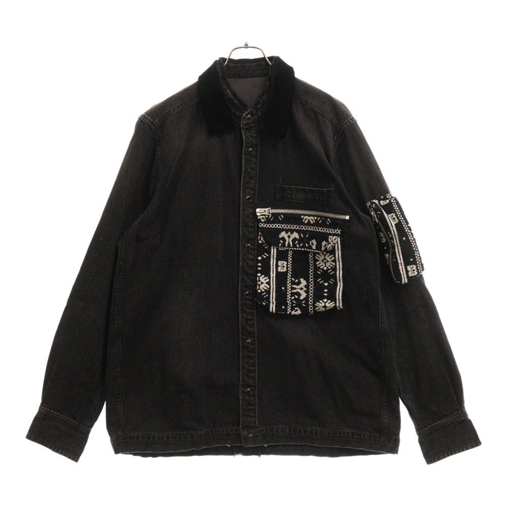 希少✨sacai サカイ✨コットンクチュールパッチワークデニムジャケット