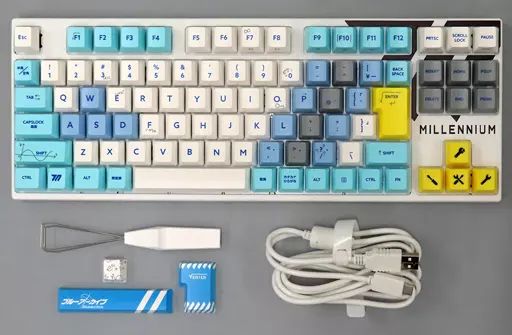 家電サプライ ミレニアムサイエンススクール キーボード 日本語配列 桜軸 ブルーアーカイブ×ふもコレ