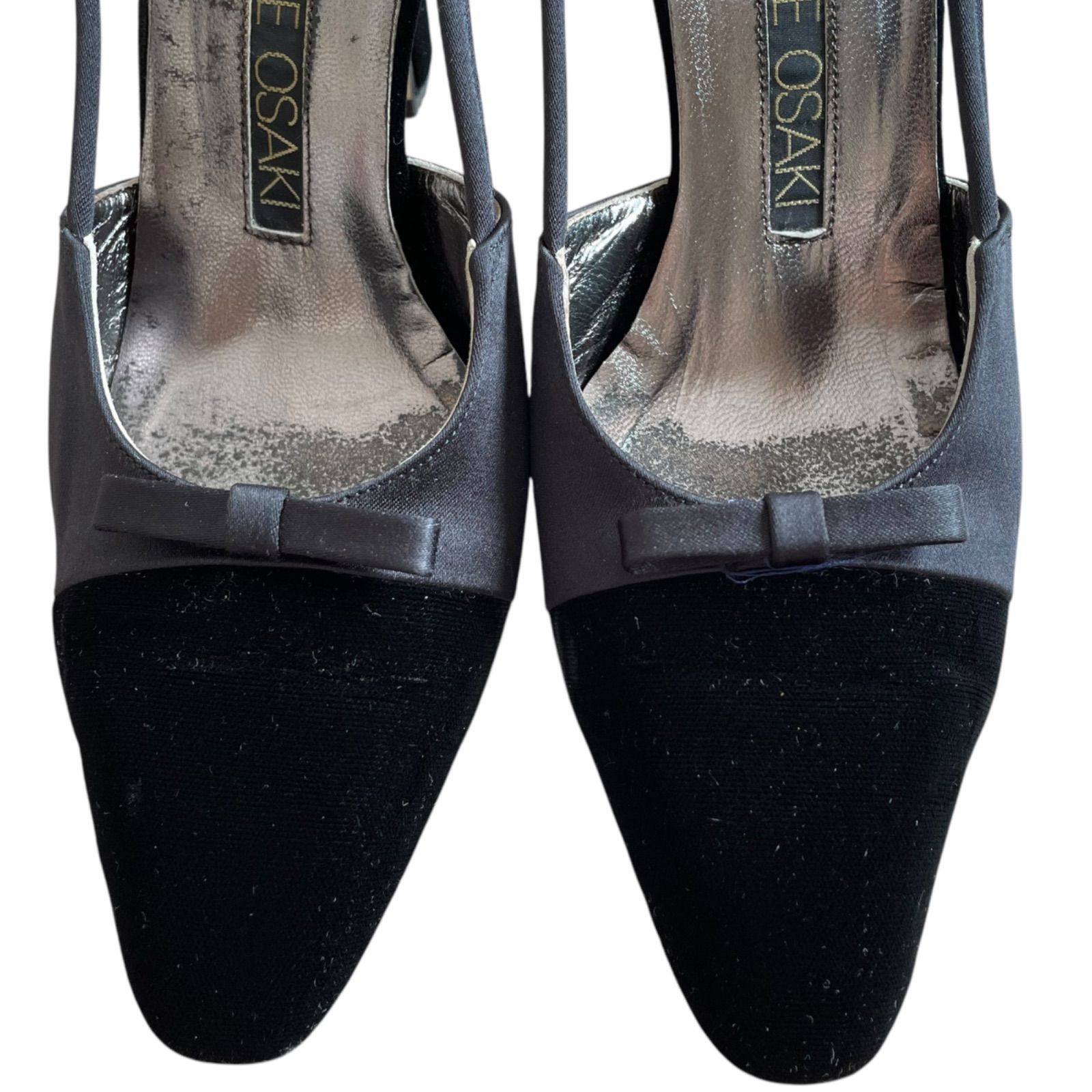 z1224 BOUTIQUE OSAKI ブティックオーサキ ブラックパンプス ミュール 