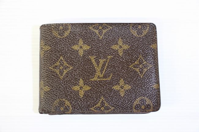 V011 【正規品保証】 ルイヴィトン LOUIS VUITTON ポルトフォイユ ミュルティプル モノグラム 二つ折り 札入れ 財布 メンズ レディース M60895 USED 中古