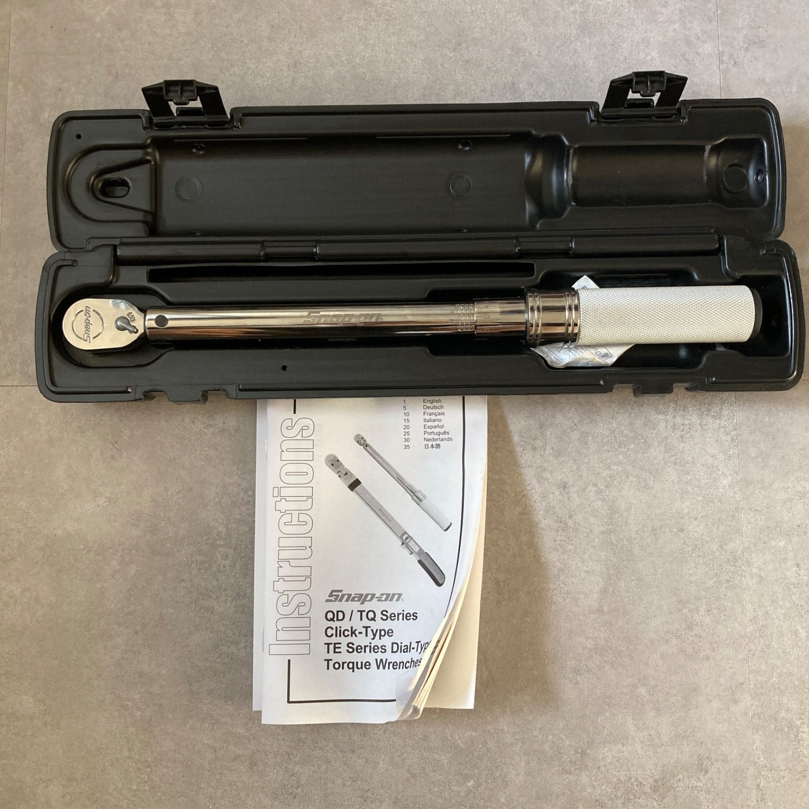Snap-on スナップオン 3|8 9.5mm ダイヤル式トルクレンチ QDシリーズ QD2RN50A 締付工具 シルバー