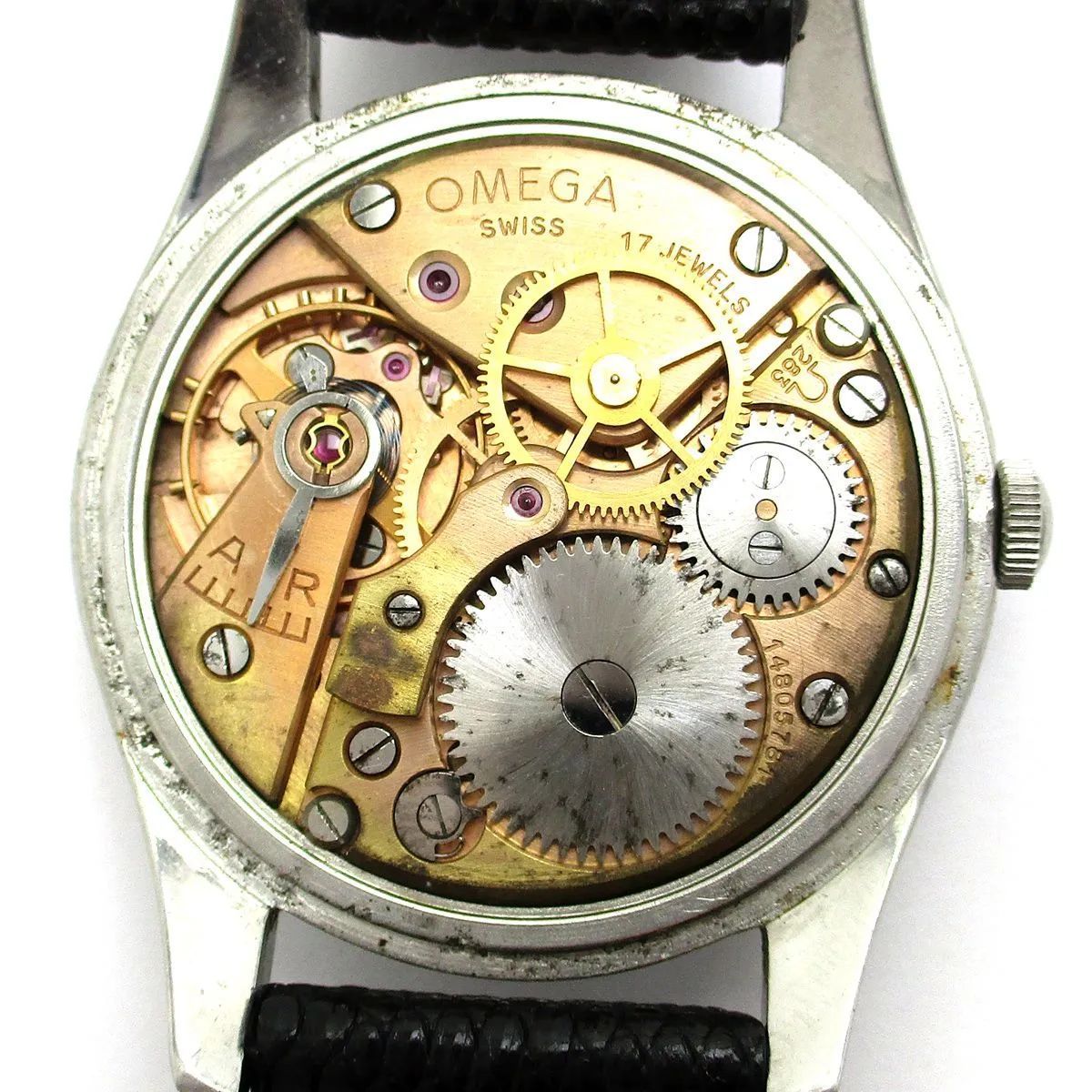 オメガ OMEGA アンティーク メンズ 30mm cal.283 手巻き 30ミリ