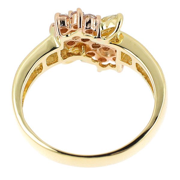 天然イエロ－ダイヤリング、K18YG２２号！ 天然イエロ－ダイヤリング、K18YG22号！ K18YG 天然イエロー