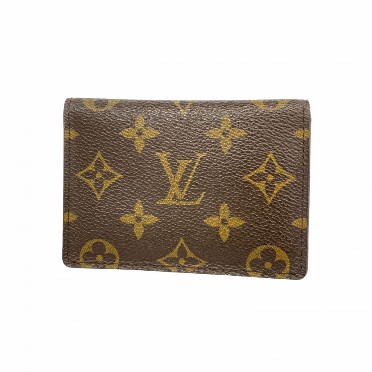 5mb1455-h ルイヴィトン カードケース モノグラム ポルト2カルトヴェルティカル M60533 ブラウン メンズ レディース ユニセックス