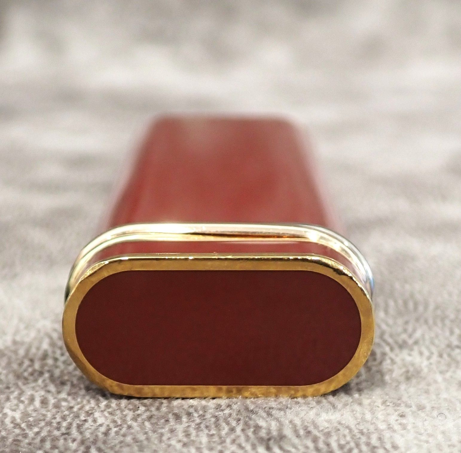 ✨ 【Cartier カルティエ ガスライター】ボルドー×トリニティ✨着火 