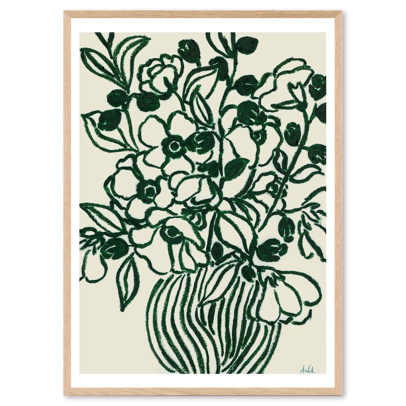 The Poster Club アートポスター 50×70cm Poppy Studies II ポスタークラブ 北欧雑貨|124x16988-50x70