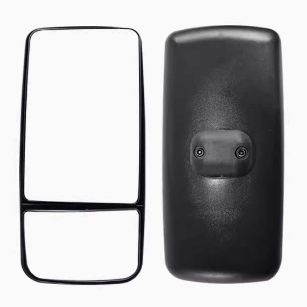 PLEAVIT トラック トラクター ミラー バックミラー ダブル 2段 大型 曲面 車 汎用 左右 セット [450m x 210mm 左右セット]
