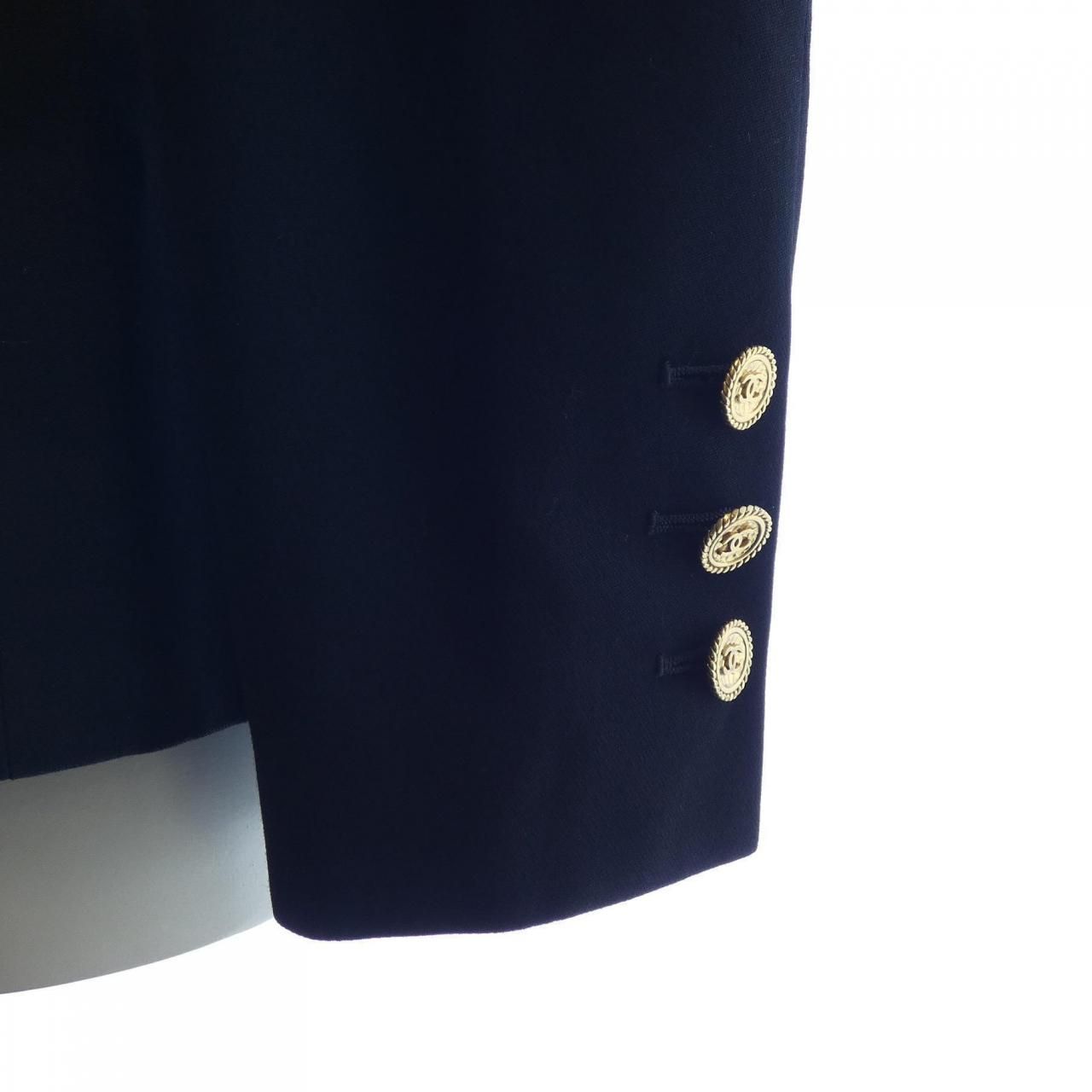 CHANEL - CHANEL ヴィンテージノーカラージャケット CHANEL - CHANEL ヴィンテージ ノーカラーキルティング