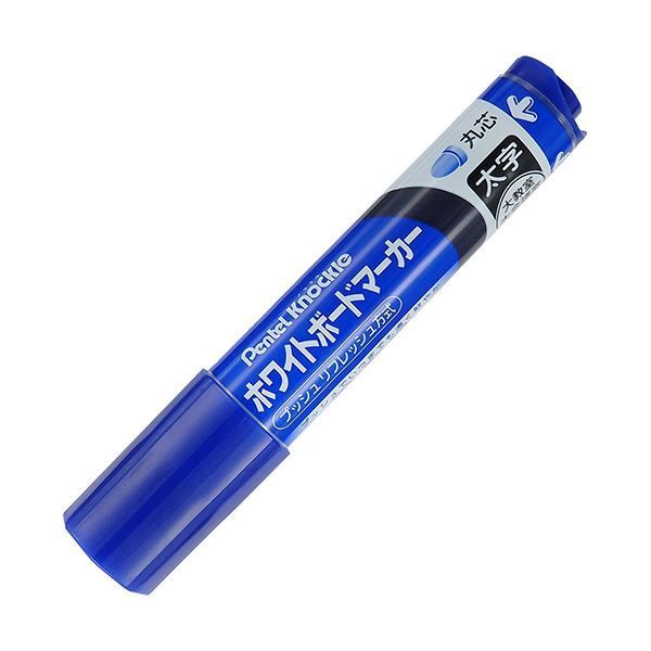 まとめ ぺんてる ホワイトボードマーカー ノックル 太字丸芯 青 EMWL5W-C 1本 ×30セット
