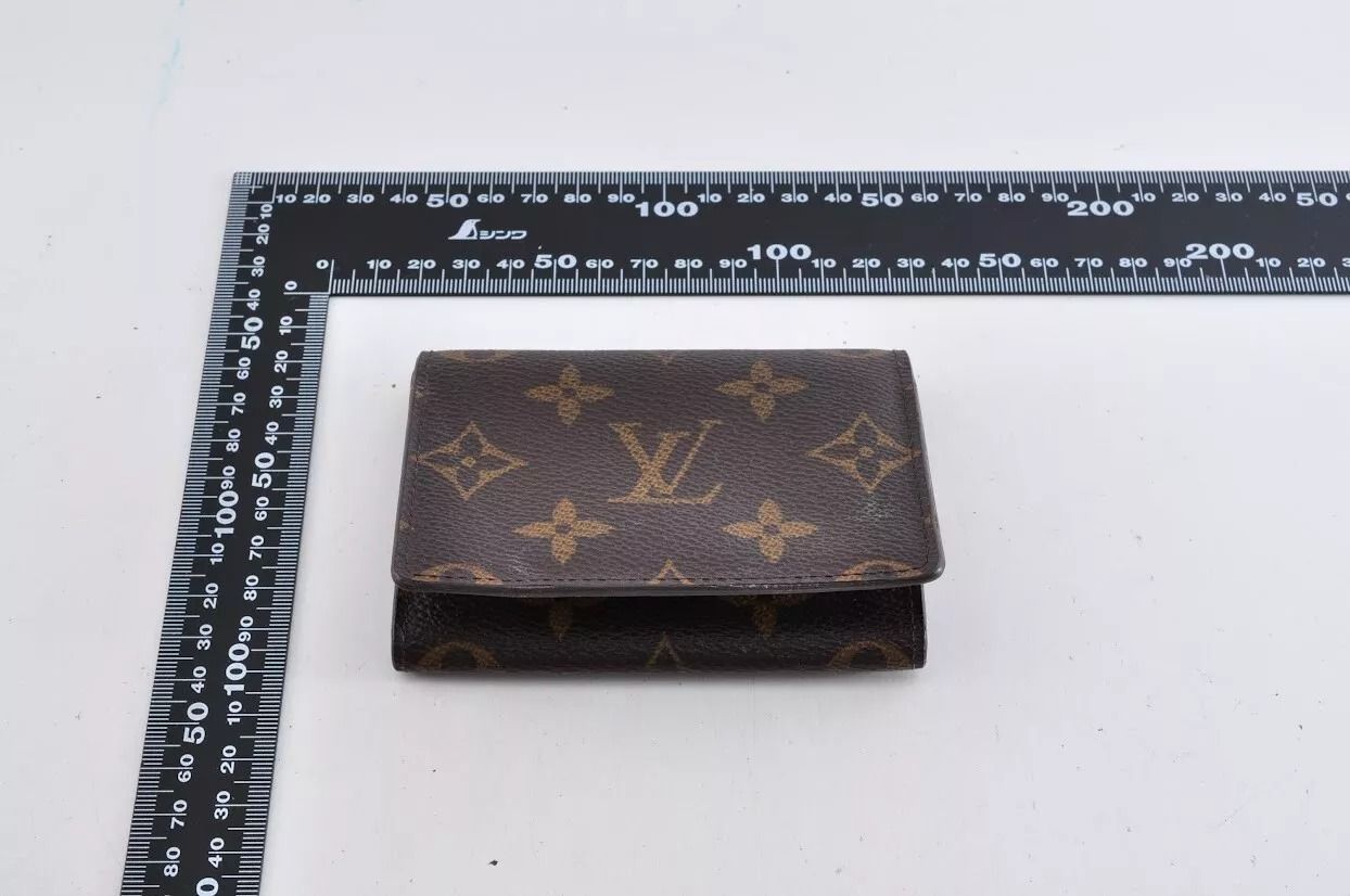 Louis Vuitton LV モノグラム カードケース レザー 革 ブラウン 茶色 総柄 柄あり メンズ 男性 レディース 女性 ユニセックス  男女兼用 正規品 X6J6044 - メルカリ