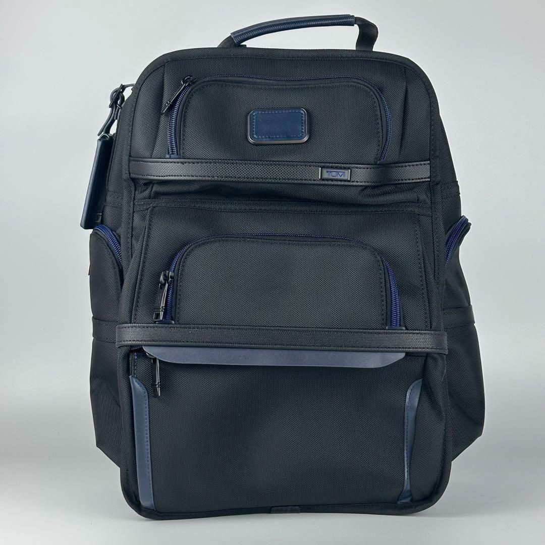 極美品 TUMI ALPHA3 ブリーフパック ブルーライン