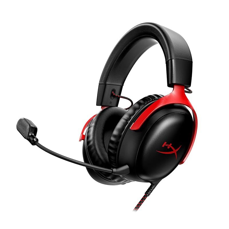 ハイパーエックス HyperX HyperX Cloud III? ゲーミングヘッドセット DTS Headphone X空間オーディオ 53mmドライバー搭載 Cloud IIの 快適性 ブラック-レッド PC PS5 PS4 Xboxシリーズ Nin 1
