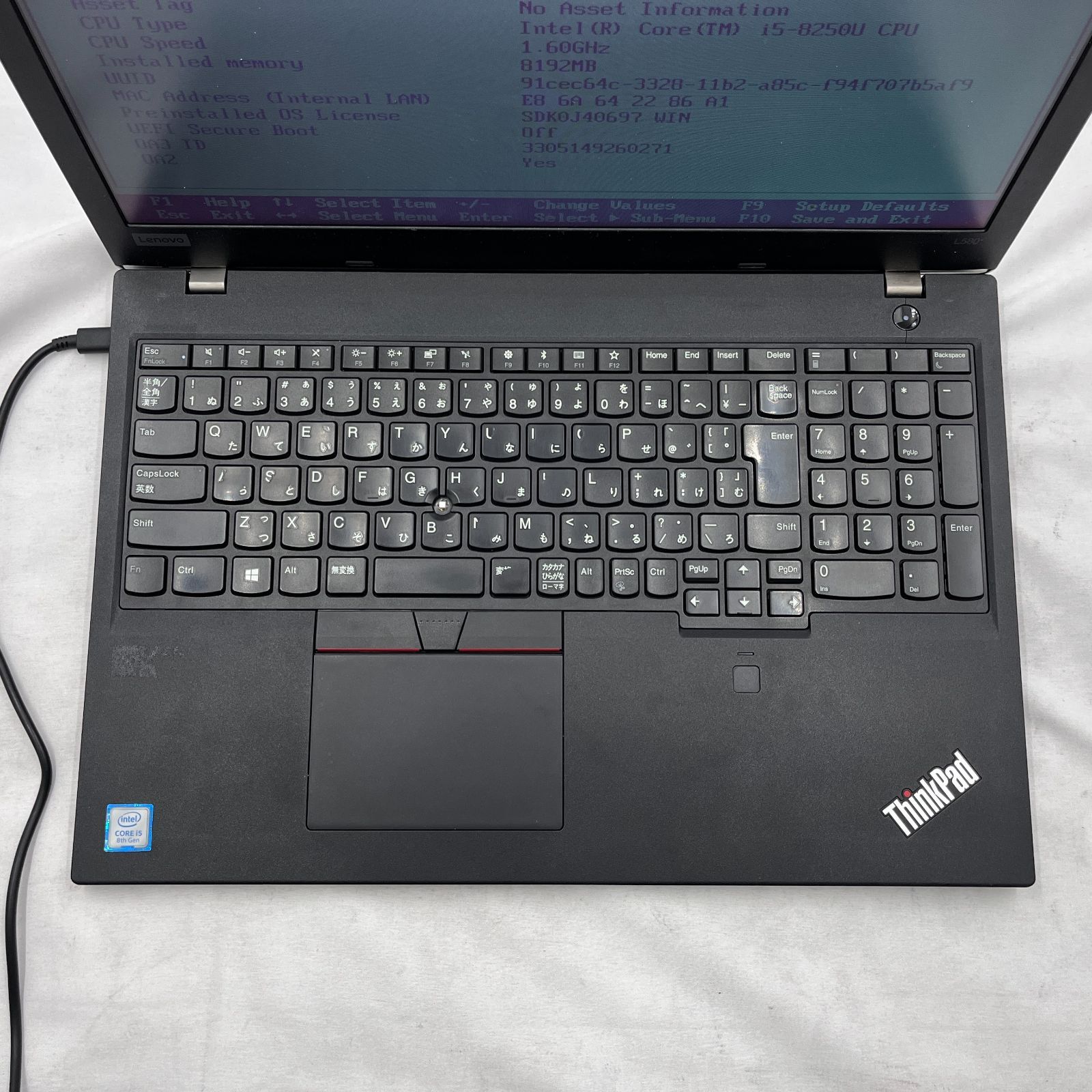 ☆液晶訳あり/ジャンク☆Lenovo ThinkPad L580 [Core i5 8250U 8GB 