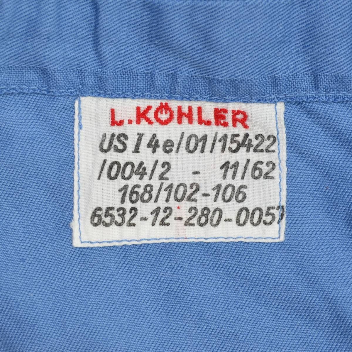 【MILITARY】60s ドイツ軍 L.KOHLERカバーオール MILITARY】60s ドイツ軍 L.KOHLERカバーオール - メルカリ