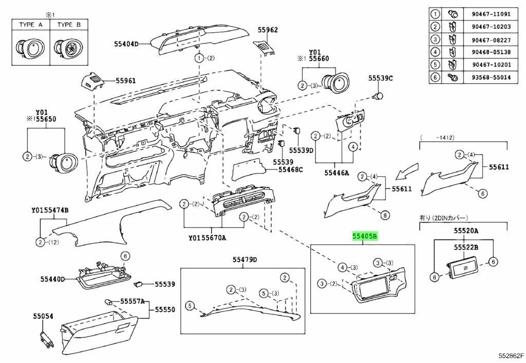 ●新品 トヨタ NHP10 アクア 純正 インストルメント クラスターパネル センター フィニッシュ パネル SUB- ASSY CTR TOYOTA cluster panel