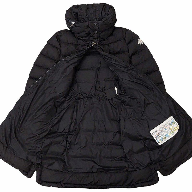 【MONCLER】Flammette ロング ダウンジャケット ブラック Flammette ロングダウンジャケット : ロングダウン