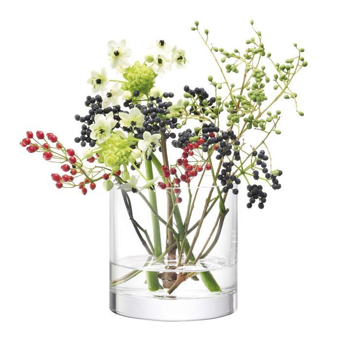 LSA COLUMN コラム Vase / Candleholder G330-12-992 クリア H12cm / エルエスエー 花器 花瓶 フラワーベース キャンドルホルダー